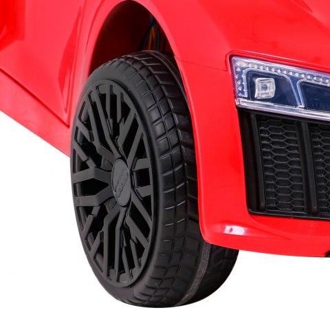 Audi R8 na akumulator dla dzieci Czerwony + Pilot + EVA + Wolny Start + MP3 LED Audi R8 na akumulator dla dzieci Czerwony + Pilot + EVA + Wolny Start + MP3 LED