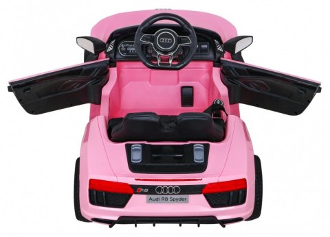 Audi R8 na akumulator dla dzieci Różowy + Pilot + EVA + Wolny Start + MP3 LED Audi R8 na akumulator dla dzieci Różowy + Pilot + EVA + Wolny Start + MP3 LED