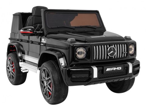 Mercedes AMG G63 dla dzieci Lakier Czarny + Pilot + MP3 LED + Wolny Start + EVA + Pasy Mercedes AMG G63 dla dzieci Lakier Czarny + Pilot + MP3 LED + Wolny Start + EVA + Pasy