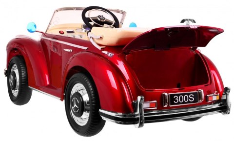 Mercedes Benz 300S Retro dla dzieci Lakier Czerwony + Pilot + EVA + Wolny Start + LED MP3 Mercedes Benz 300S Retro dla dzieci Lakier Czerwony + Pilot + EVA + Wolny Start + LED MP3