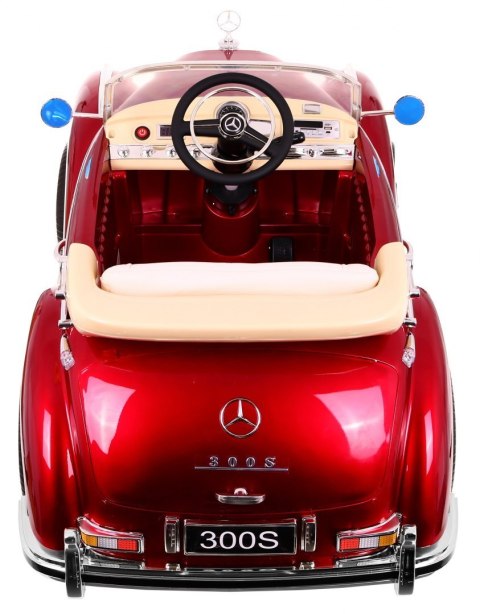 Mercedes Benz 300S Retro dla dzieci Lakier Czerwony + Pilot + EVA + Wolny Start + LED MP3 Mercedes Benz 300S Retro dla dzieci Lakier Czerwony + Pilot + EVA + Wolny Start + LED MP3