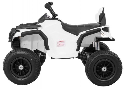 Quad ATV Air na akumulator dla dzieci Biały + Koła pompowane + Radio MP3 + Wolny Start Quad ATV Air na akumulator dla dzieci Biały + Koła pompowane + Radio MP3 + Wolny Start