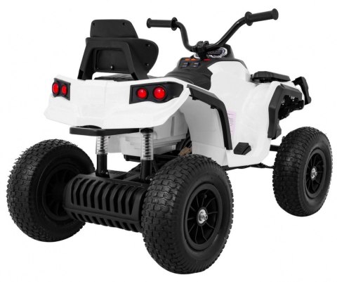 Quad ATV Air na akumulator dla dzieci Biały + Koła pompowane + Radio MP3 + Wolny Start Quad ATV Air na akumulator dla dzieci Biały + Koła pompowane + Radio MP3 + Wolny Start