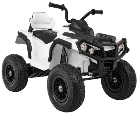 Quad ATV Air na akumulator dla dzieci Biały + Koła pompowane + Radio MP3 + Wolny Start Quad ATV Air na akumulator dla dzieci Biały + Koła pompowane + Radio MP3 + Wolny Start