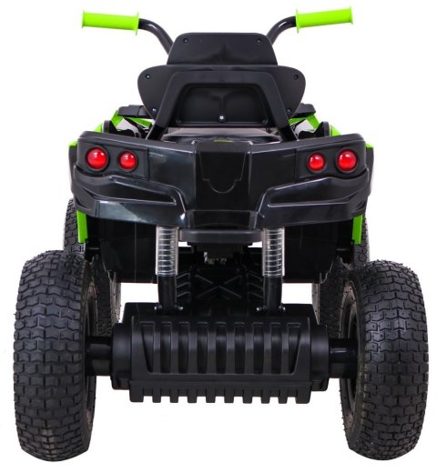 Quad ATV Air na akumulator dla dzieci Czarno-zielony + Koła pompowane + Radio MP3 + Wolny Start Quad ATV Air na akumulator dla dzieci Czarno-zielony + Koła pompowane + Radio MP3 + Wolny Start
