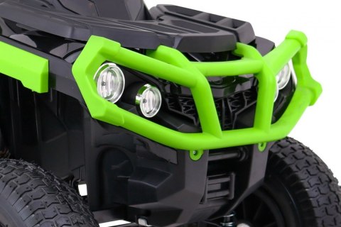 Quad ATV Air na akumulator dla dzieci Czarno-zielony + Koła pompowane + Radio MP3 + Wolny Start Quad ATV Air na akumulator dla dzieci Czarno-zielony + Koła pompowane + Radio MP3 + Wolny Start