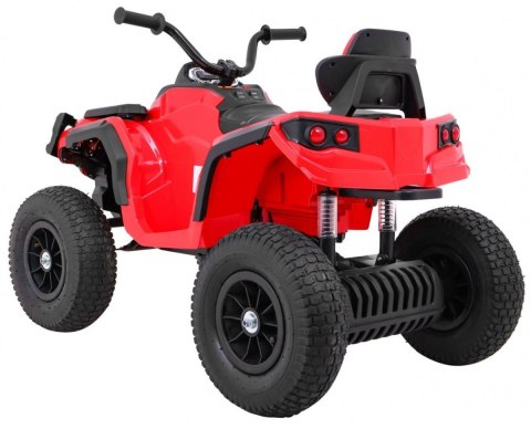Quad ATV Air na akumulator dla dzieci Czerwony+ Koła pompowane + Radio MP3 + Wolny Start Quad ATV Air na akumulator dla dzieci Czerwony+ Koła pompowane + Radio MP3 + Wolny Start