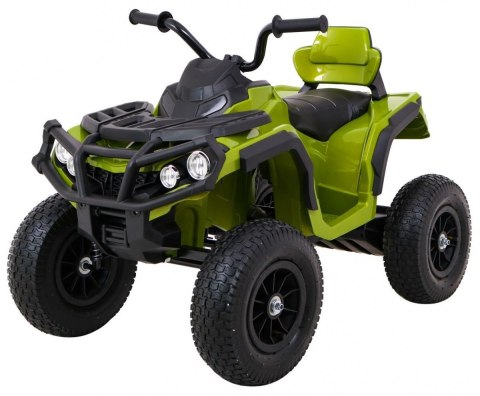 Quad ATV Air na akumulator dla dzieci Zielony + Koła pompowane + Radio MP3 + Wolny Start Quad ATV Air na akumulator dla dzieci Zielony + Koła pompowane + Radio MP3 + Wolny Start