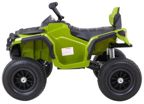 Quad ATV Air na akumulator dla dzieci Zielony + Koła pompowane + Radio MP3 + Wolny Start Quad ATV Air na akumulator dla dzieci Zielony + Koła pompowane + Radio MP3 + Wolny Start