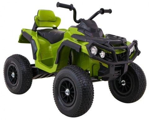 Quad ATV Air na akumulator dla dzieci Zielony + Koła pompowane + Radio MP3 + Wolny Start Quad ATV Air na akumulator dla dzieci Zielony + Koła pompowane + Radio MP3 + Wolny Start