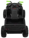 Quad XL ATV 2,4GHz na akumulator dla dzieci Czarno-Zielony + Pilot + Napęd 4x4 + Bagażnik + Wolny Start + EVA + Audio LED
