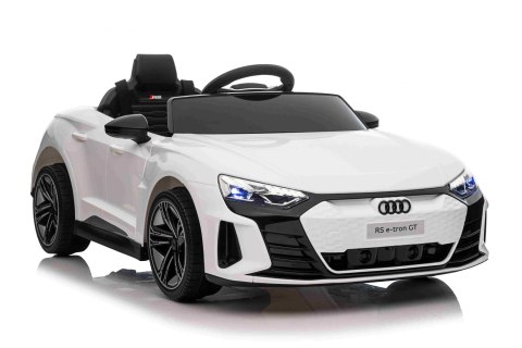 Audi RS E-Tron GT na akumulator Biały + Pilot + Napęd 4x4 + Radio MP3 + LED + EVA Audi RS E-Tron GT na akumulator Biały + Pilot + Napęd 4x4 + Radio MP3 + LED + EVA