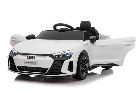 Audi RS E-Tron GT na akumulator Biały + Pilot + Napęd 4x4 + Radio MP3 + LED + EVA Audi RS E-Tron GT na akumulator Biały + Pilot + Napęd 4x4 + Radio MP3 + LED + EVA