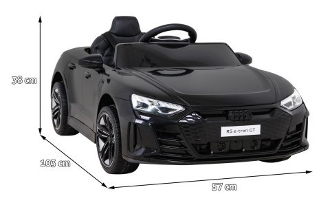 Audi RS E-Tron GT na akumulator Czarny + Pilot + Napęd 4x4 + Radio MP3 + LED + EVA Audi RS E-Tron GT na akumulator Czarny + Pilot + Napęd 4x4 + Radio MP3 + LED + EVA