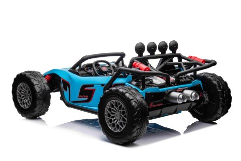 Auto Buggy Racing 5 na akumulator dla dzieci Niebieski + Silniki 2x200W + Pilot + Audio LED + Wolny Start Auto Buggy Racing 5 na akumulator dla dzieci Niebieski + Silniki 2x200W + Pilot + Audio LED + Wolny Start