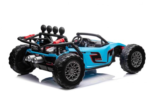 Auto Buggy Racing 5 na akumulator dla dzieci Niebieski + Silniki 2x200W + Pilot + Audio LED + Wolny Start Auto Buggy Racing 5 na akumulator dla dzieci Niebieski + Silniki 2x200W + Pilot + Audio LED + Wolny Start