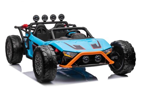 Auto Buggy Racing 5 na akumulator dla dzieci Niebieski + Silniki 2x200W + Pilot + Audio LED + Wolny Start Auto Buggy Racing 5 na akumulator dla dzieci Niebieski + Silniki 2x200W + Pilot + Audio LED + Wolny Start