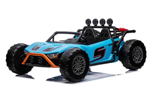 Auto Buggy Racing 5 na akumulator dla dzieci Niebieski + Silniki 2x200W + Pilot + Audio LED + Wolny Start Auto Buggy Racing 5 na akumulator dla dzieci Niebieski + Silniki 2x200W + Pilot + Audio LED + Wolny Start