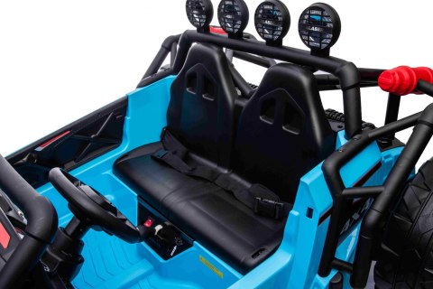 Auto Buggy Racing 5 na akumulator dla dzieci Niebieski + Silniki 2x200W + Pilot + Audio LED + Wolny Start Auto Buggy Racing 5 na akumulator dla dzieci Niebieski + Silniki 2x200W + Pilot + Audio LED + Wolny Start