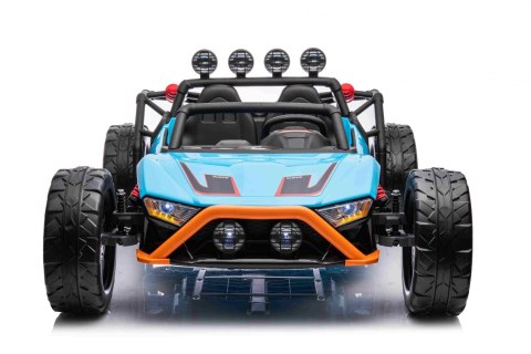 Auto Buggy Racing 5 na akumulator dla dzieci Niebieski + Silniki 2x200W + Pilot + Audio LED + Wolny Start Auto Buggy Racing 5 na akumulator dla dzieci Niebieski + Silniki 2x200W + Pilot + Audio LED + Wolny Start