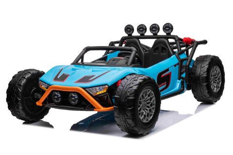 Auto Buggy Racing 5 na akumulator dla dzieci Niebieski + Silniki 2x200W + Pilot + Audio LED + Wolny Start Auto Buggy Racing 5 na akumulator dla dzieci Niebieski + Silniki 2x200W + Pilot + Audio LED + Wolny Start