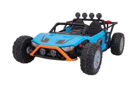 Auto Buggy Racing 5 na akumulator dla dzieci Niebieski + Silniki 2x200W + Pilot + Audio LED + Wolny Start Auto Buggy Racing 5 na akumulator dla dzieci Niebieski + Silniki 2x200W + Pilot + Audio LED + Wolny Start