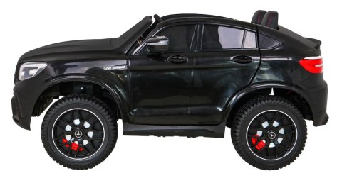 Auto Mercedes GLC 63S dla dzieci Czarny + Napęd 4x4 + MP4 + LED + Ekoskóra + Wolny Start + EVA Auto Mercedes GLC 63S dla dzieci Czarny + Napęd 4x4 + MP4 + LED + Ekoskóra + Wolny Start + EVA