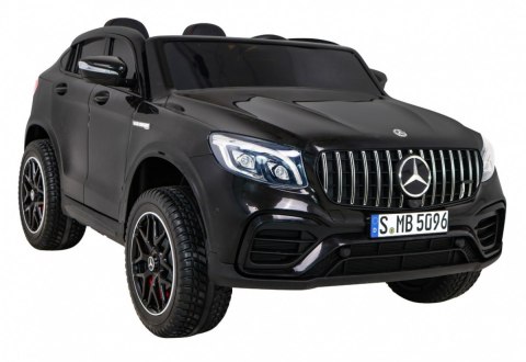 Auto Mercedes GLC 63S dla dzieci Czarny + Napęd 4x4 + MP4 + LED + Ekoskóra + Wolny Start + EVA Auto Mercedes GLC 63S dla dzieci Czarny + Napęd 4x4 + MP4 + LED + Ekoskóra + Wolny Start + EVA