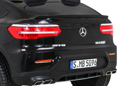 Auto Mercedes GLC 63S dla dzieci Czarny + Napęd 4x4 + MP4 + LED + Ekoskóra + Wolny Start + EVA Auto Mercedes GLC 63S dla dzieci Czarny + Napęd 4x4 + MP4 + LED + Ekoskóra + Wolny Start + EVA