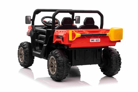 Auto Pick-Up Speed 900 dla dzieci Czerwony + Napęd 4x4 + Ruchomy kiper + Bagażnik + Pilot + Łopatka + Audio LED Auto Pick-Up Speed 900 dla dzieci Czerwony + Napęd 4x4 + Ruchomy kiper + Bagażnik + Pilot + Łopatka + Audio LED