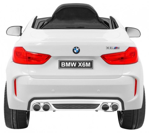 BMW X6M Elektryczne Autko dla dzieci Biały + Pilot + EVA + Wolny Start + Panel audio + LED BMW X6M Elektryczne Autko dla dzieci Biały + Pilot + EVA + Wolny Start + Panel audio + LED