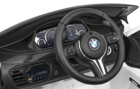 BMW X6M Elektryczne Autko dla dzieci Biały + Pilot + EVA + Wolny Start + Panel audio + LED BMW X6M Elektryczne Autko dla dzieci Biały + Pilot + EVA + Wolny Start + Panel audio + LED