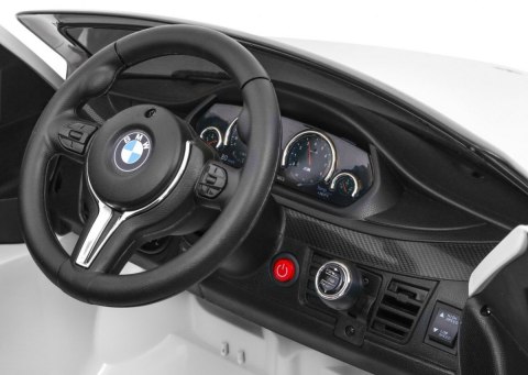 BMW X6M Elektryczne Autko dla dzieci Biały + Pilot + EVA + Wolny Start + Panel audio + LED BMW X6M Elektryczne Autko dla dzieci Biały + Pilot + EVA + Wolny Start + Panel audio + LED