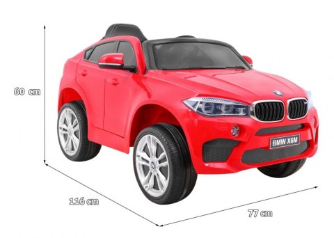 BMW X6M Elektryczne Autko dla dzieci - Czerwony SUV + Pilot BMW X6M Elektryczne Autko dla dzieci - Czerwony SUV + Pilot