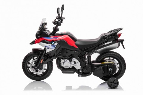 Motor BMW F850 GS na akumulator dla dzieci Czerwony + Kółka pomocnicze + Audio LED + Wolny Start + EVA Motor BMW F850 GS na akumulator dla dzieci Czerwony + Kółka pomocnicze + Audio LED + Wolny Start + EVA
