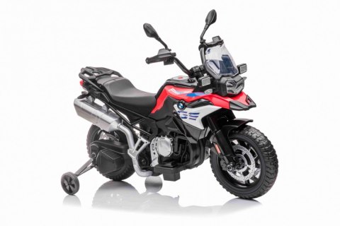 Motor BMW F850 GS na akumulator dla dzieci Czerwony + Kółka pomocnicze + Audio LED + Wolny Start + EVA Motor BMW F850 GS na akumulator dla dzieci Czerwony + Kółka pomocnicze + Audio LED + Wolny Start + EVA