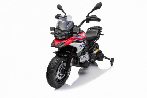 Motor BMW F850 GS na akumulator dla dzieci Czerwony + Kółka pomocnicze + Audio LED + Wolny Start + EVA Motor BMW F850 GS na akumulator dla dzieci Czerwony + Kółka pomocnicze + Audio LED + Wolny Start + EVA