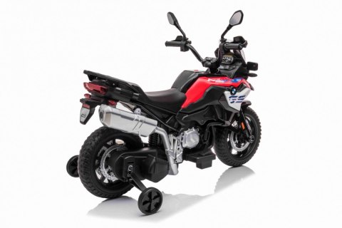 Motor BMW F850 GS na akumulator dla dzieci Czerwony + Kółka pomocnicze + Audio LED + Wolny Start + EVA Motor BMW F850 GS na akumulator dla dzieci Czerwony + Kółka pomocnicze + Audio LED + Wolny Start + EVA