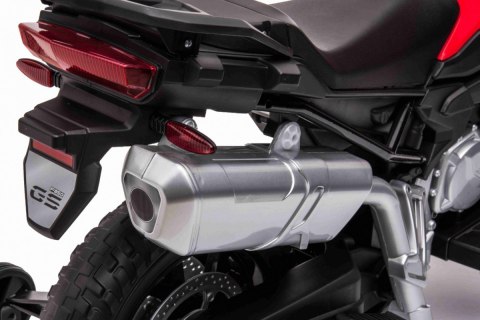 Motor BMW F850 GS na akumulator dla dzieci Czerwony + Kółka pomocnicze + Audio LED + Wolny Start + EVA Motor BMW F850 GS na akumulator dla dzieci Czerwony + Kółka pomocnicze + Audio LED + Wolny Start + EVA