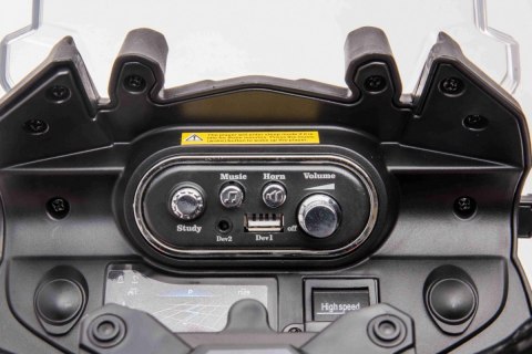 Motor BMW F850 GS na akumulator dla dzieci Czerwony + Kółka pomocnicze + Audio LED + Wolny Start + EVA Motor BMW F850 GS na akumulator dla dzieci Czerwony + Kółka pomocnicze + Audio LED + Wolny Start + EVA