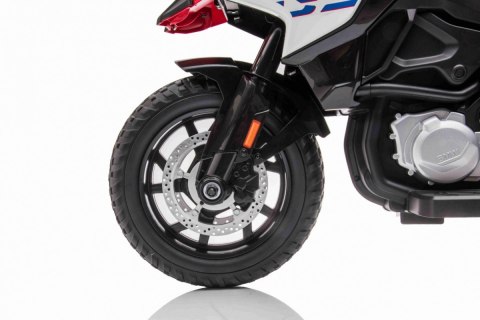 Motor BMW F850 GS na akumulator dla dzieci Czerwony + Kółka pomocnicze + Audio LED + Wolny Start + EVA Motor BMW F850 GS na akumulator dla dzieci Czerwony + Kółka pomocnicze + Audio LED + Wolny Start + EVA