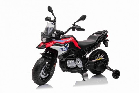 Motor BMW F850 GS na akumulator dla dzieci Czerwony + Kółka pomocnicze + Audio LED + Wolny Start + EVA Motor BMW F850 GS na akumulator dla dzieci Czerwony + Kółka pomocnicze + Audio LED + Wolny Start + EVA