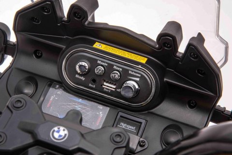 Motor BMW F850 GS na akumulator dla dzieci Żółty + Kółka pomocnicze + Audio LED + Wolny Start + EVA Motor BMW F850 GS na akumulator dla dzieci Żółty + Kółka pomocnicze + Audio LED + Wolny Start + EVA