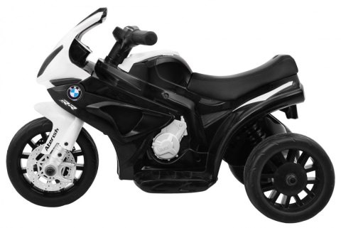 Motor BMW S1000 RR Mini na akumulator dla dzieci Czarny + 3 koła + Dźwięki + LED Motor BMW S1000 RR Mini na akumulator dla dzieci Czarny + 3 koła + Dźwięki + LED