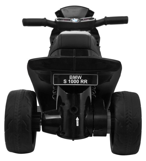Motor BMW S1000 RR Mini na akumulator dla dzieci Czarny + 3 koła + Dźwięki + LED Motor BMW S1000 RR Mini na akumulator dla dzieci Czarny + 3 koła + Dźwięki + LED