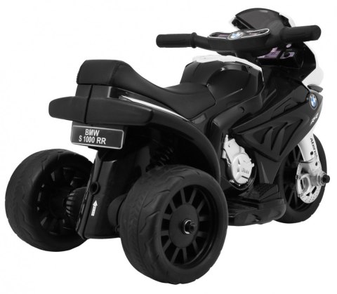 Motor BMW S1000 RR Mini na akumulator dla dzieci Czarny + 3 koła + Dźwięki + LED Motor BMW S1000 RR Mini na akumulator dla dzieci Czarny + 3 koła + Dźwięki + LED