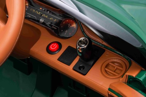 Autko Bentley Bacalar na akumulator dla dzieci Zielony + Pilot + EVA + Wolny Start + Audio LED Autko Bentley Bacalar na akumulator dla dzieci Zielony + Pilot + EVA + Wolny Start + Audio LED