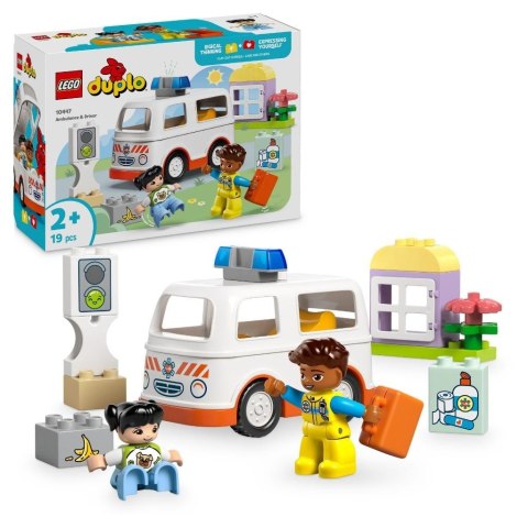 LEGO(R) DUPLO 10447 (4szt) Karetka z kierowcą LEGO(R) DUPLO 10447 (4szt) Karetka z kierowcą