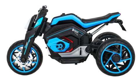 Motor Future na akumulator dla dzieci Niebieski + Panel audio + Wolny Start + Koła EVA Motor Future na akumulator dla dzieci Niebieski + Panel audio + Wolny Start + Koła EVA