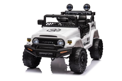 Toyota FJ Cruiser dla dzieci Biały + Pilot + Napęd 4x4 + Audio LED + EVA + Wolny Start Toyota FJ Cruiser dla dzieci Biały + Pilot + Napęd 4x4 + Audio LED + EVA + Wolny Start